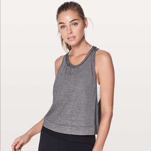 lululemon Pace Perfect Tank Heather Black